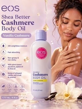 eos Shea Better Cashmere Body Oil – Vanilla Cashmere
